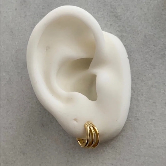 Modest Lu Jewelry - COPY - COPY - Gold Multi Hoop Small Mini Huggie Hoop Earrings